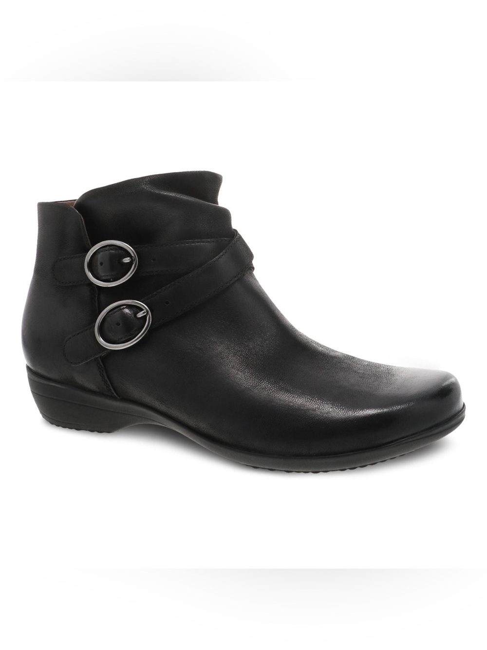NWT Dansko Faithe Black Leather Comfort Ankle Booties Size 37 US 6,5-7